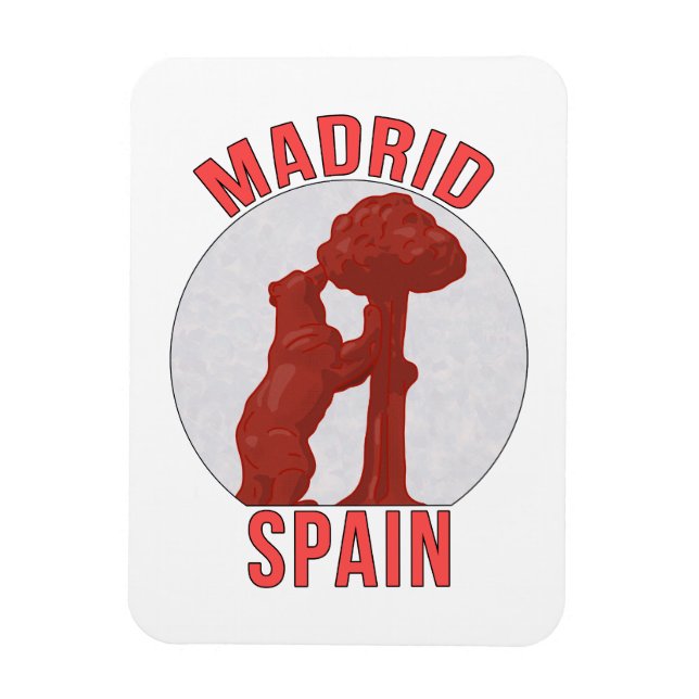Madrid Spain Magnet (Vertical)