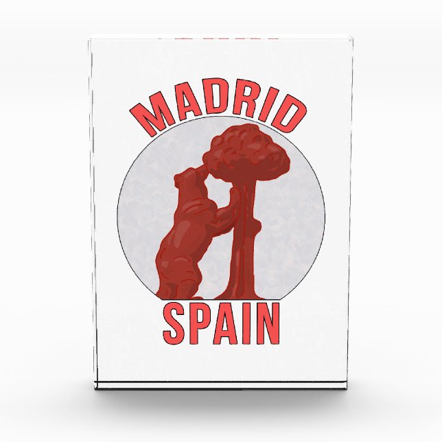 Madrid Spain Photo Block (Front)
