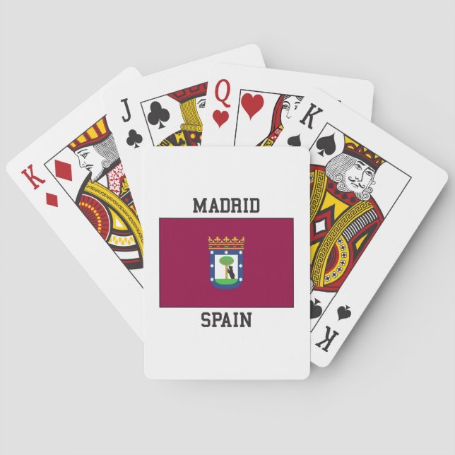 Madrid Spain Playing Cards (Back)