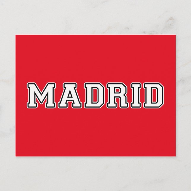 Madrid Spain Postcard (Front)