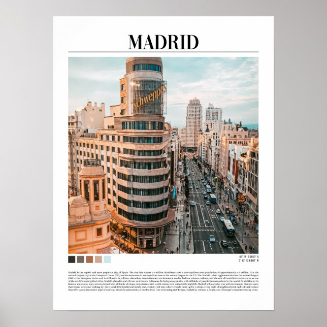 Madrid - Spain  Poster (Front)