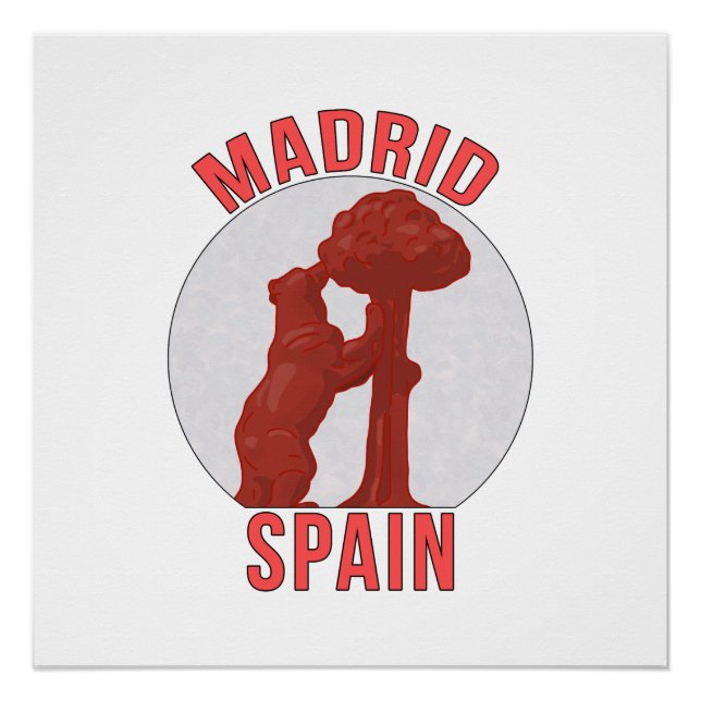 Madrid Spain Poster (Front)
