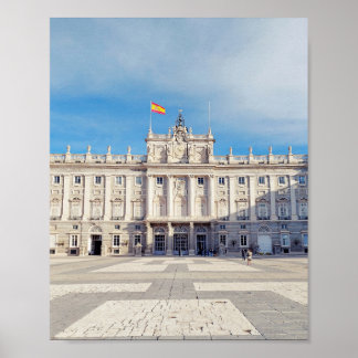 Madrid Spain Royal Palace Fortress Poster