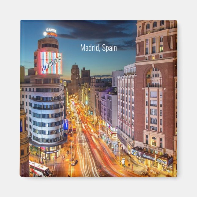 Madrid, Spain scenic photograph Magnet (Front)