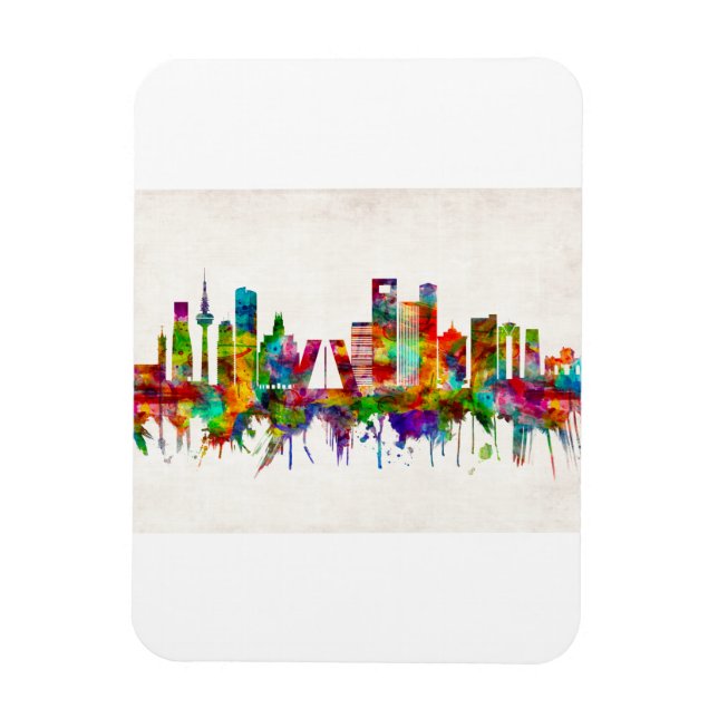 Madrid Spain Skyline Magnet (Vertical)
