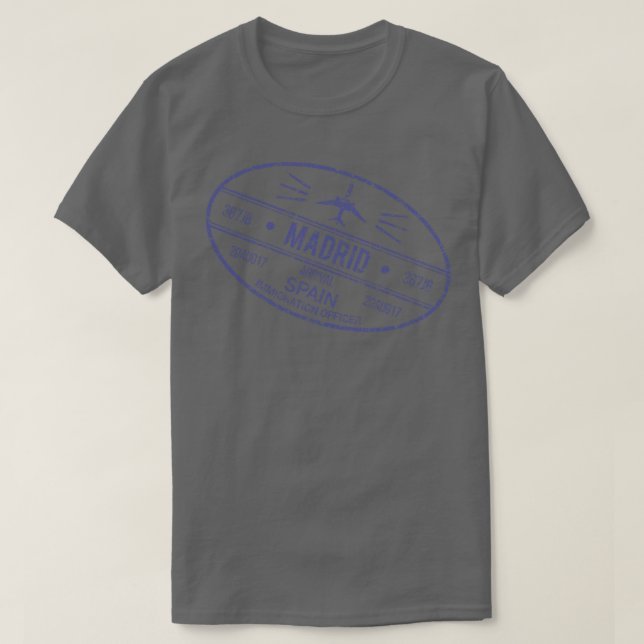 Madrid Spain T-Shirt (Design Front)