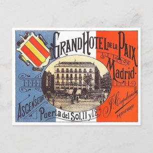 Madrid Spain vintage travel Postcard