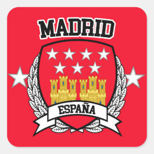 Madrid Square Sticker