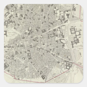 Madrid Square Sticker