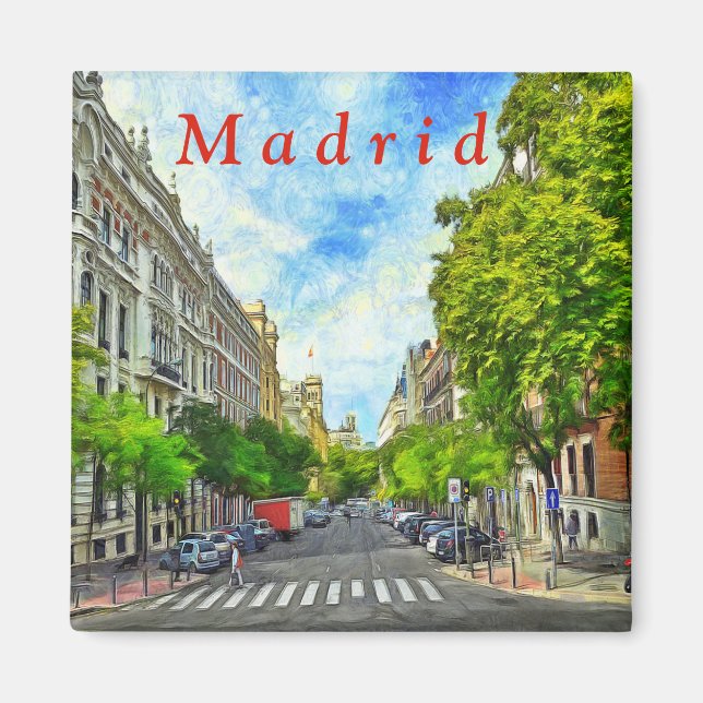 Madrid street. magnet (Front)