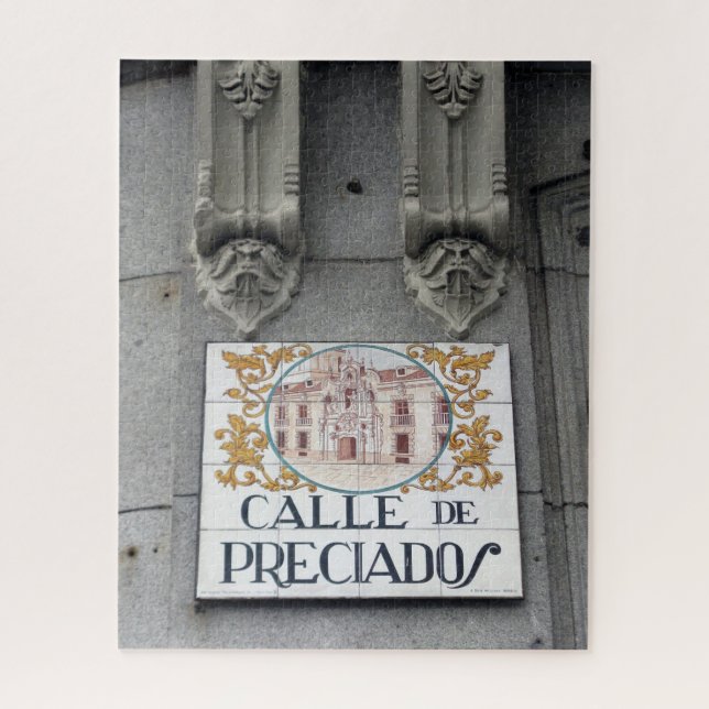 Madrid Street Sign - 16x20 - 520 pcs Jigsaw Puzzle (Vertical)