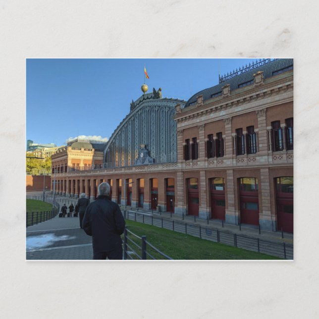 Madrid Train Station Postcard (Front)
