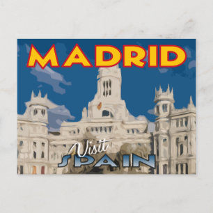 Madrid, Visit... Spain, postcard