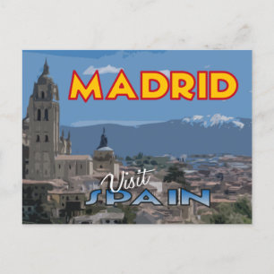 Madrid, Visite... Espagne, carte postale