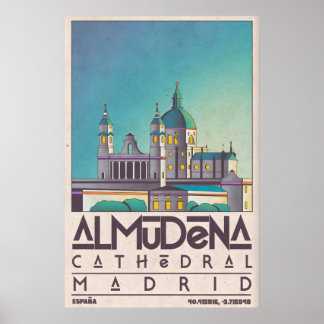 Madrid Wall Art Almudena Cathedral Silhouette