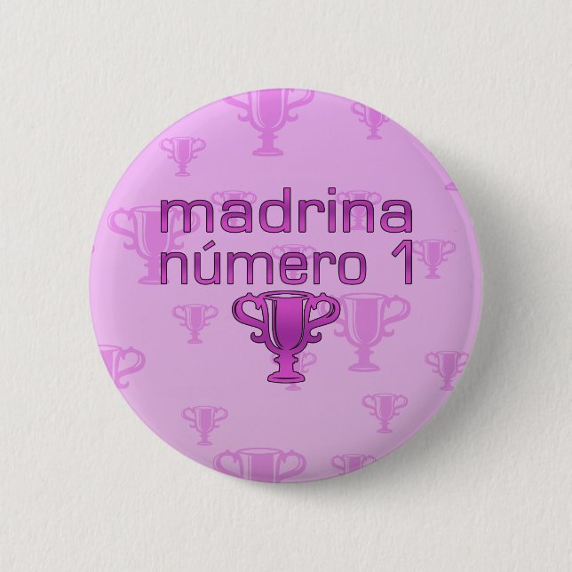 Madrina  Número 1 2 Inch Round Button (Front)
