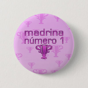 Madrina  Número 1 2 Inch Round Button