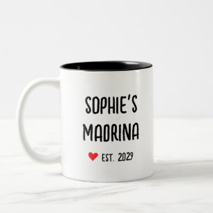 madrina proposal in spanish Two-Tone coffee mug