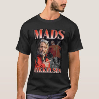 Mads Mikkelsen 90s Style Graphic  (version 2) Prem T-Shirt