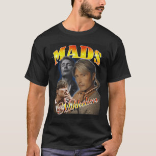 Mads Mikkelsen Bootleg Design T-Shirt
