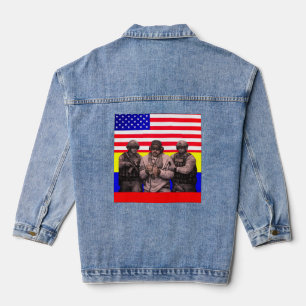 Maduro Captured Live: A New Era for Venezuela Denim Jacket