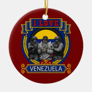 Maduro Captured Live in Hilarious USA Sting Ceramic Ornament