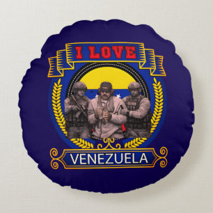 Maduro Captured Live in Hilarious USA Sting Round Pillow
