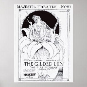 Mae Murray 1921 affiches vintages d'annonce de