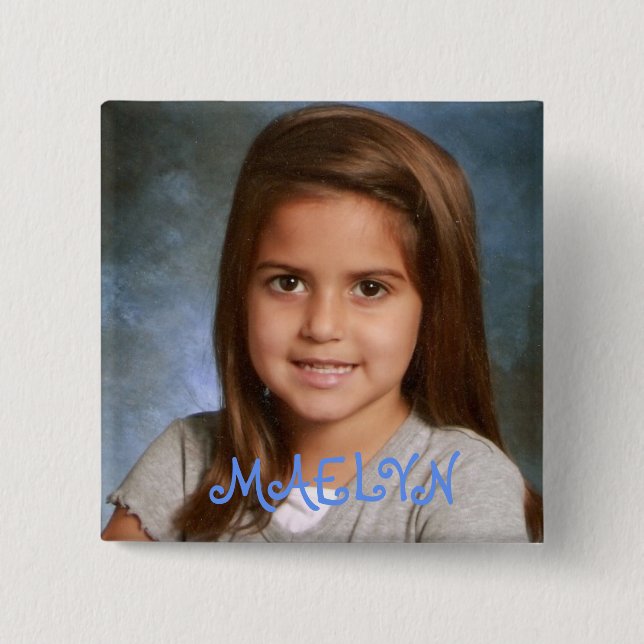 maelyn, MAELYN 2 Inch Square Button (Front)