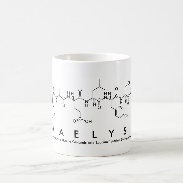 Maelyss peptide name mug (Center)