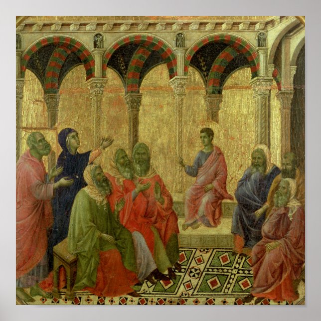 Maesta: Christ Among the Doctors, 1308-11 Poster (Front)