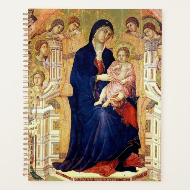 Maestà, détail de Madonna et Enfant sur le trône (Devant)