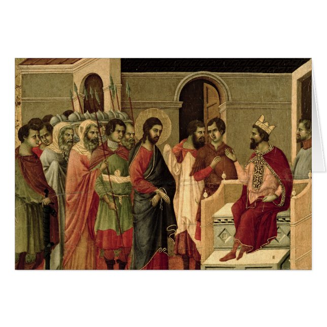 Maesta: Jesus before Herod, 1308-11 (Front Horizontal)