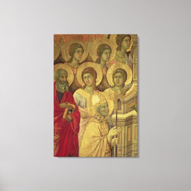 Maesta: Saints, , 1308-11 Canvas Print (Front)