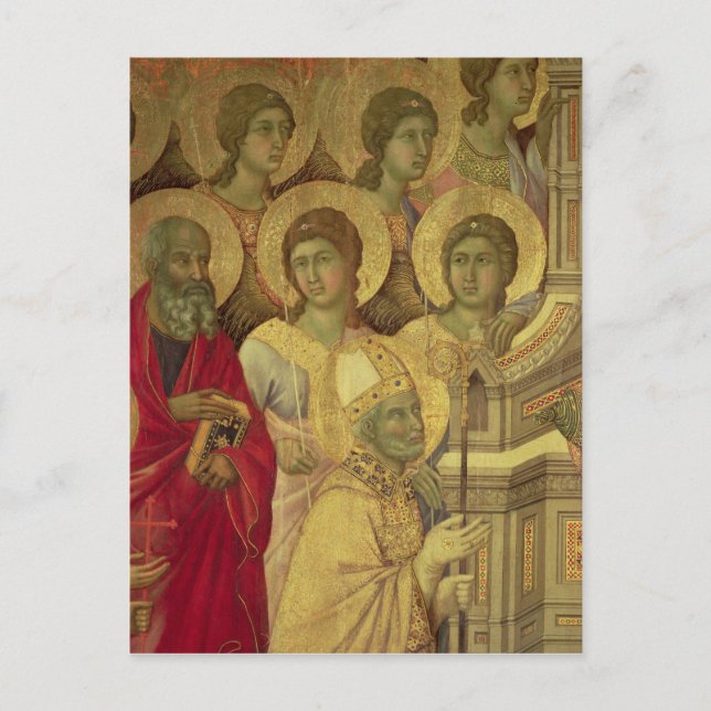 Maesta: Saints, , 1308-11 Postcard (Front)
