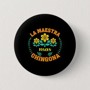 Maestra Bilingue Back To School Spanish Teacher Bi 2 Inch Round Button