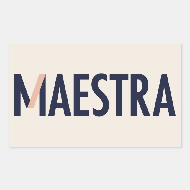 Maestra Logo Sticker (Front)
