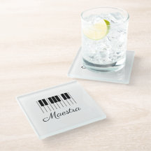 Maestra Piano Music Teacher Keyboard with Name 