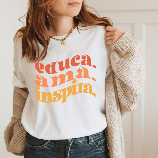 Maestra profesora español escuela T-Shirt (Créateur téléchargé)