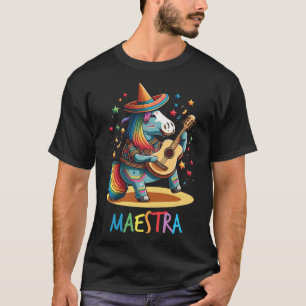 Maestra Spanish Teacher Unicorn Profesora T-Shirt