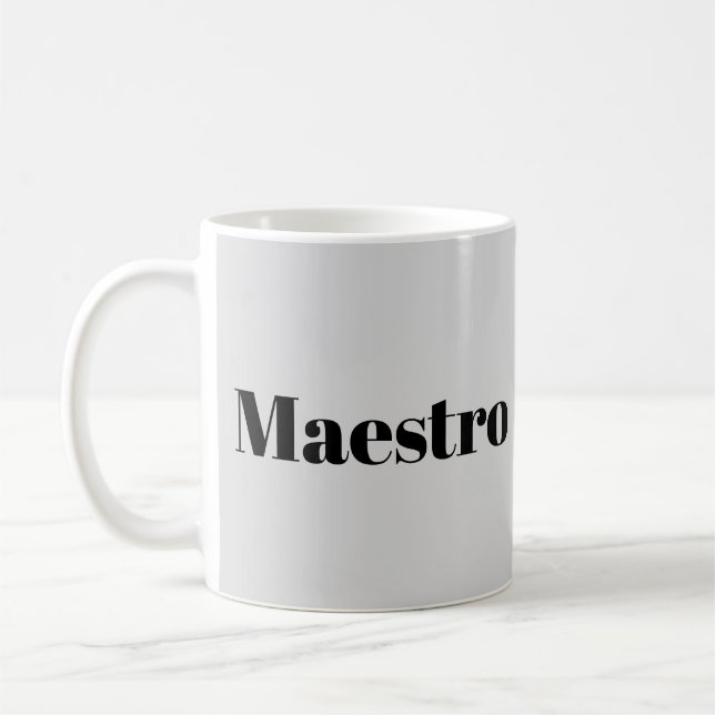 Maestro Conductor Pianist Musician Music Themed Coffee Mug (Left)
