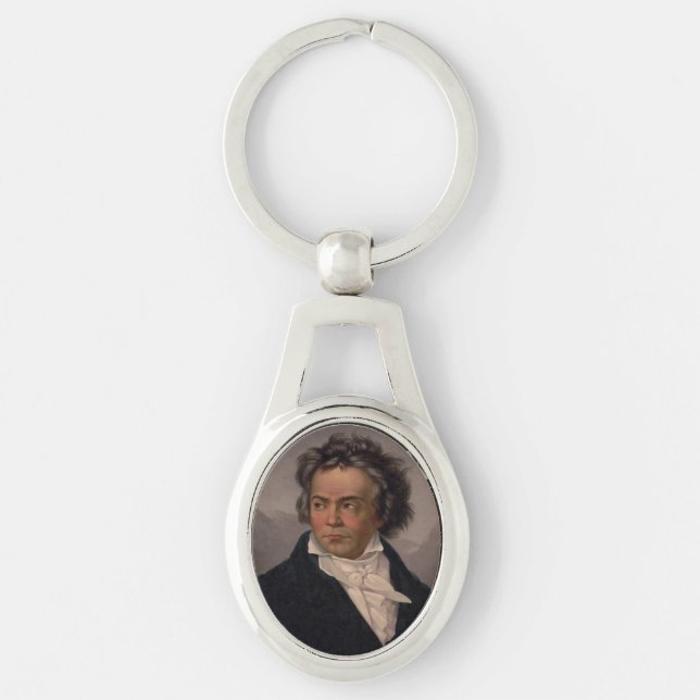 Maestro Ludwig Beethoven Symphony Music Composer  Keychain (Front)