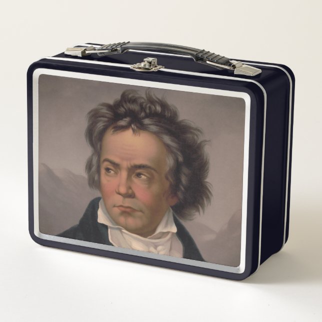 Maestro Ludwig Beethoven Symphony Music Composer  Metal Lunch Box (Front)