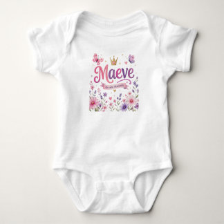 Maeve – Sweet Irish Name Meaning "She Who Intoxica Baby Bodysuit