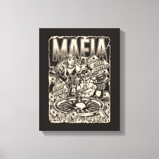 Mafia King Of Crime Canvas Print (Front)