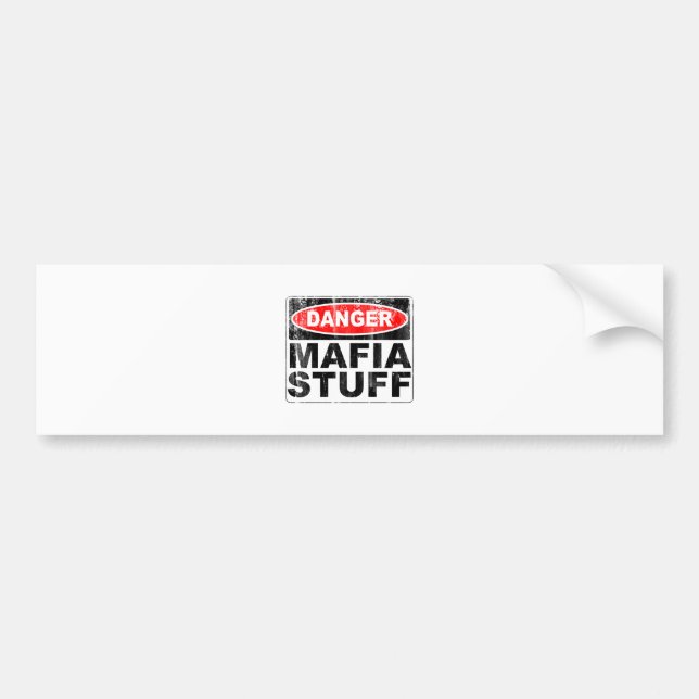 Mafia Stuff Bumper Sticker (Front)