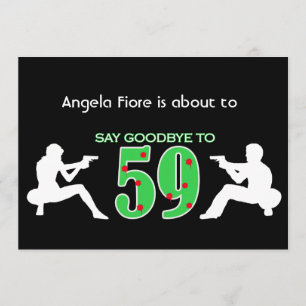 Mafia Style 60th Birthday Celebration Invitation