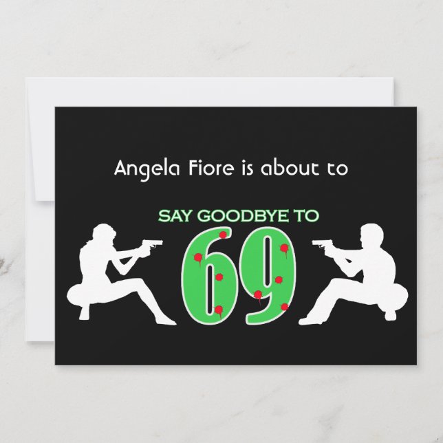 Mafia Style 70th Birthday Celebration Invitation (Front)