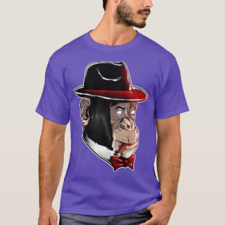Mafia Style Monkey Primate Gangster Monkey Animal  T-Shirt