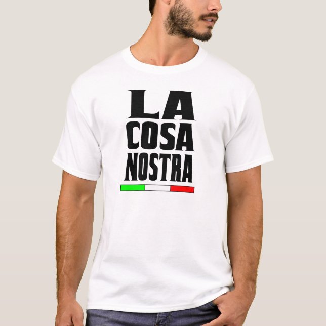 Mafia - T-shirts de nostra de cosa de La (Devant)
